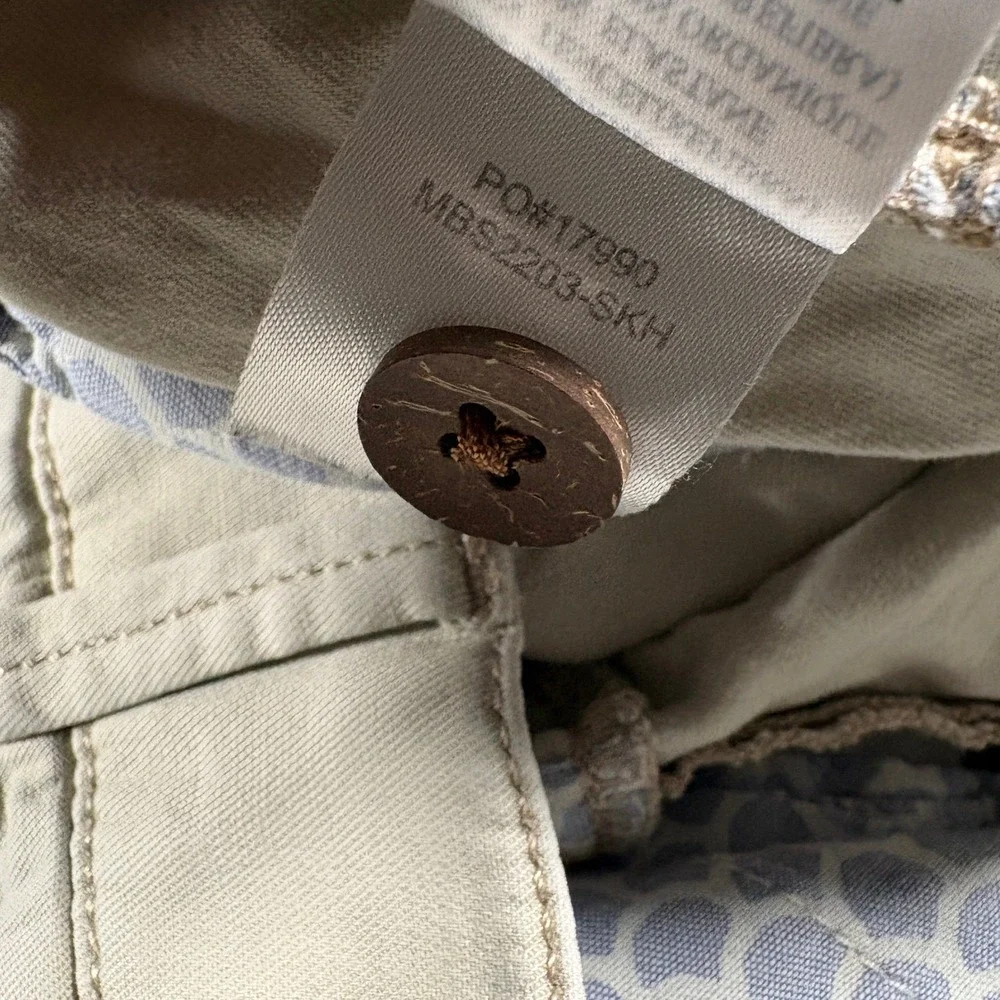 Faherty All Day Shorts Mens 42 Khaki Sand Organic Cotton Tencel MBS2203-SKH